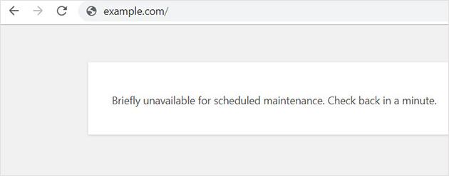 WordPress Maintenance Mode